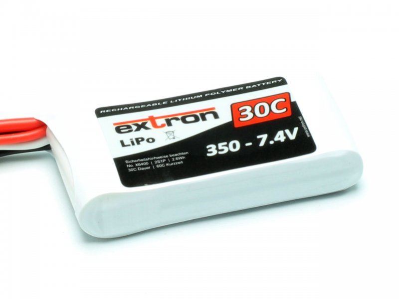 Klein und stark: Extron LiPo Akku 350-7,4V